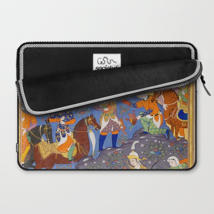  Shirin and Khusraw hunting  Antique Islamic Art  Laptop Sleeve Gallery Image 2