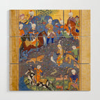 Shirin and Khusraw hunting  Antique Islamic Art  Wood Wall Art Gallery Image 1