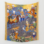  Shirin and Khusraw hunting  Antique Islamic Art  Wall Tapestry Gallery Image 4