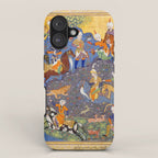  Shirin and Khusraw hunting  Antique Islamic Art  iPhone Case Gallery Image 1