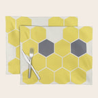 Yellow Honeycomb Placemat Gallery Image 1