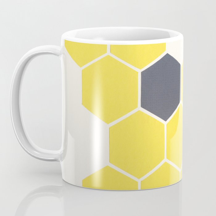 Yellow Honeycomb Coffee Mug Gallery Image 3
