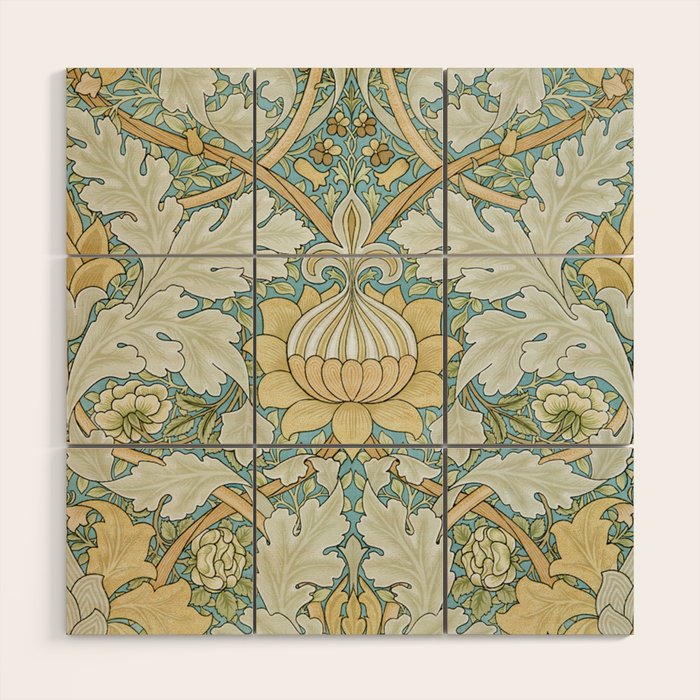 William Morris Vintage St James Palace 1881 Wood Wall Art Gallery Image 1
