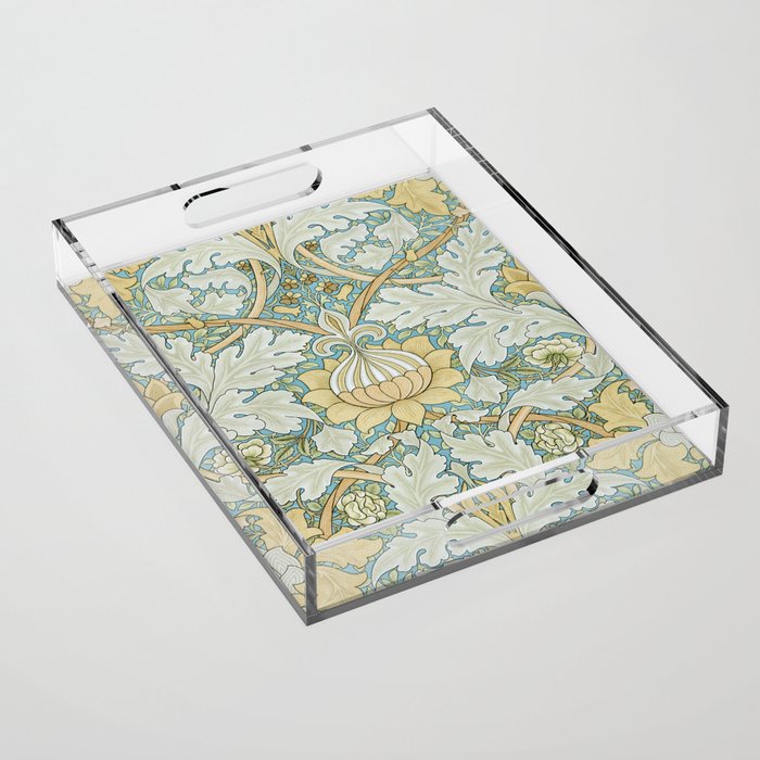 William Morris Vintage St James Palace 1881 Acrylic Tray Gallery Image 1