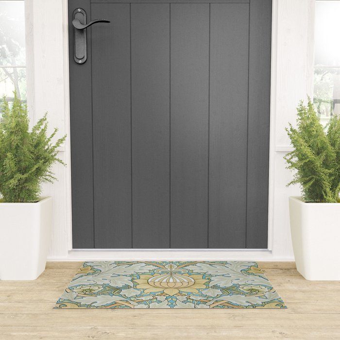 William Morris Vintage St James Palace 1881 Welcome Mat Gallery Image 3