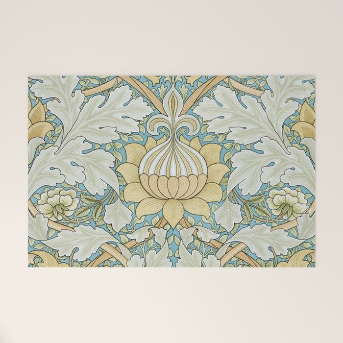 William Morris Vintage St James Palace 1881 Welcome Mat Gallery Image 1