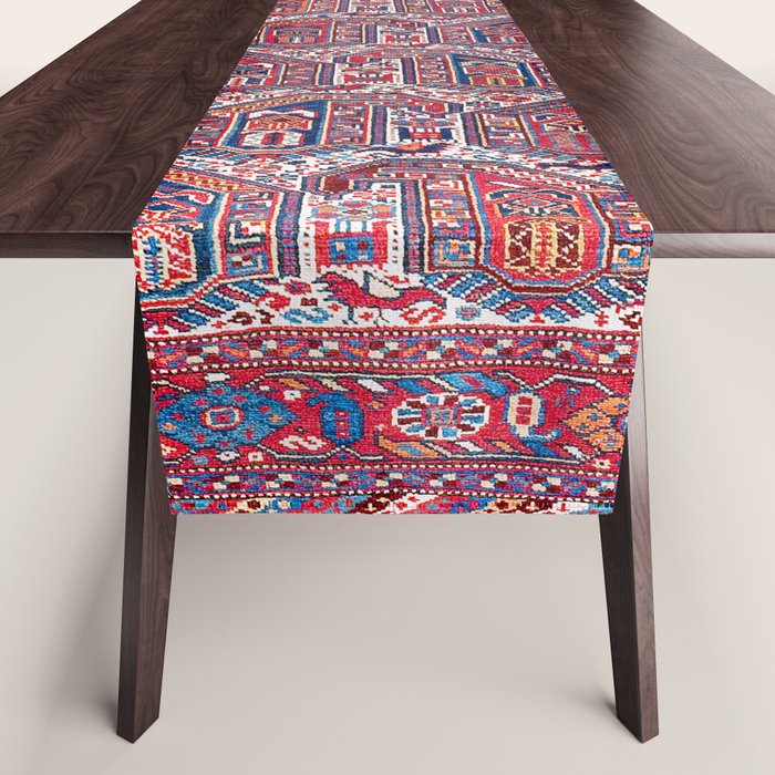 Khamseh Fars Southwest Persian Rug Print Table Runner Gallery Image 1
