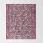 Khamseh Fars Southwest Persian Rug Print Throw Blanket Gallery Image 2