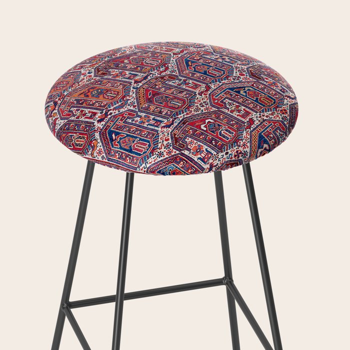 Khamseh Fars Southwest Persian Rug Print Stool Gallery Image 2