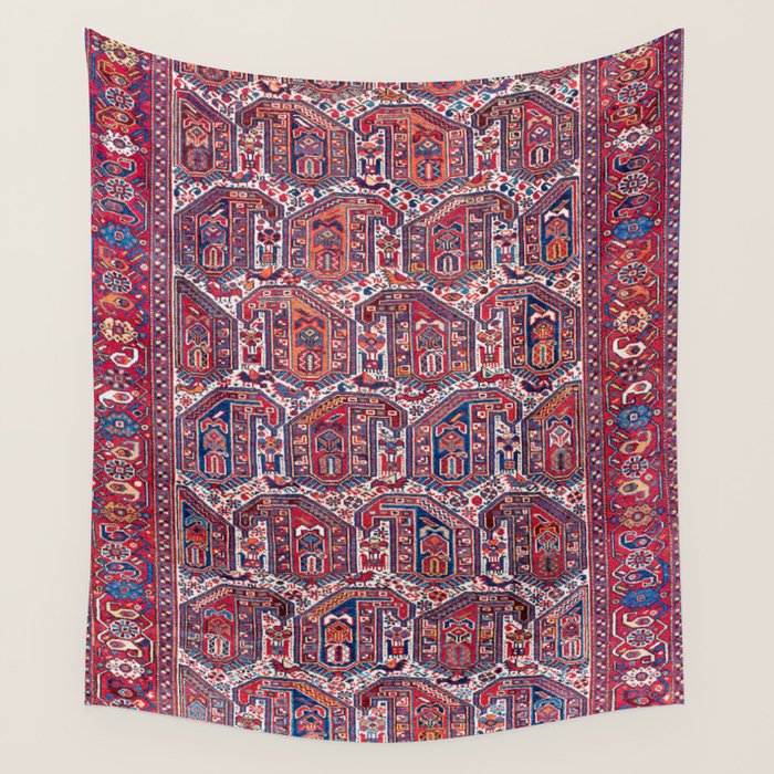 Khamseh Fars Southwest Persian Rug Print Wall Tapestry Gallery Image 1