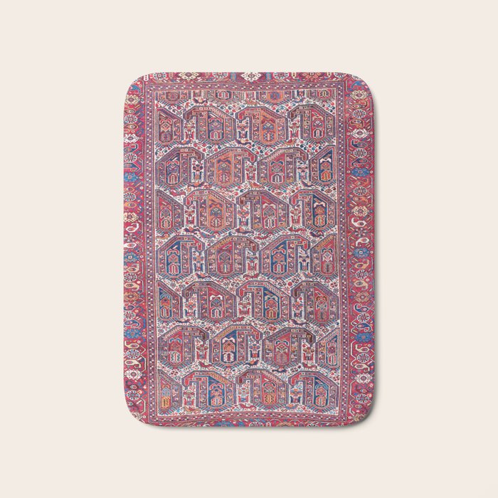 Khamseh Fars Southwest Persian Rug Print Bath Mat Gallery Image 1