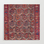 Khamseh Fars Southwest Persian Rug Print Wood Wall Art Gallery Image 1