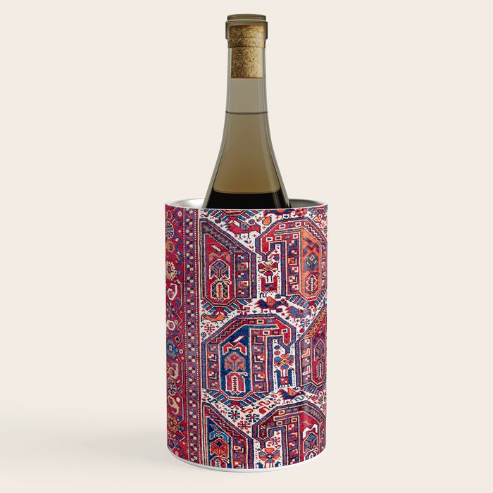 Khamseh Fars Southwest Persian Rug Print Wine Chiller Gallery Image 2