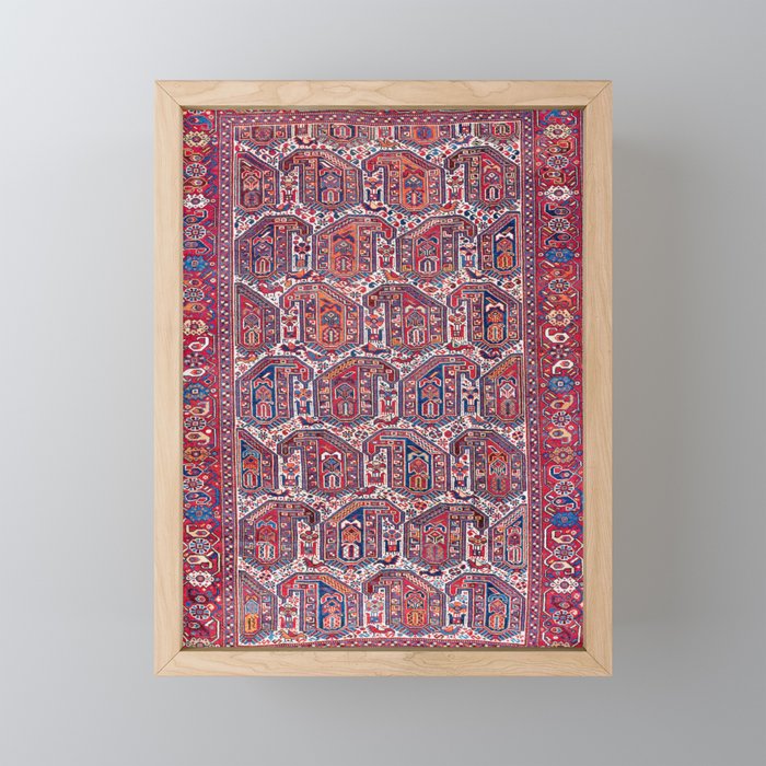 Khamseh Fars Southwest Persian Rug Print Mini Art Print Gallery Image 1