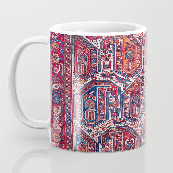 Khamseh Fars Southwest Persian Rug Print Coffee Mug Gallery Image 3