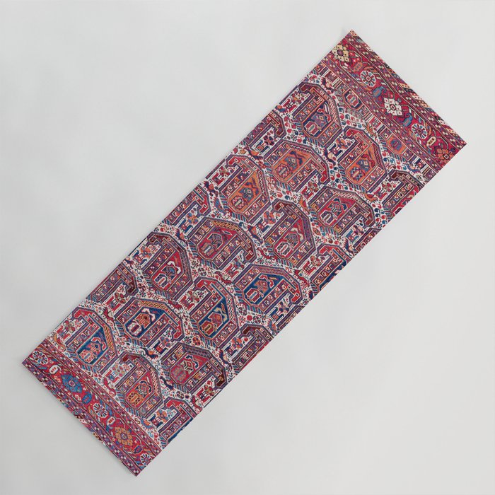 Khamseh Fars Southwest Persian Rug Print Yoga Mat Gallery Image 1