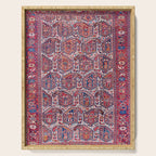 Khamseh Fars Southwest Persian Rug Print Serving Tray Gallery Image 1