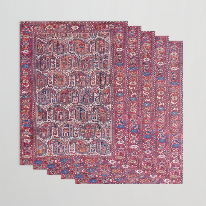 Khamseh Fars Southwest Persian Rug Print Wrapping Paper Gallery Image 3
