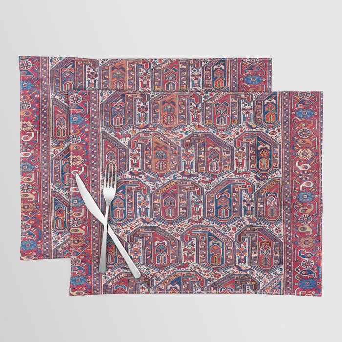 Khamseh Fars Southwest Persian Rug Print Placemat Gallery Image 1