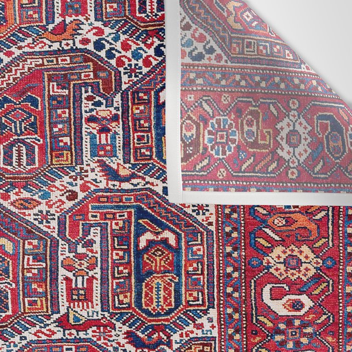 Khamseh Fars Southwest Persian Rug Print Wall Tapestry Gallery Image 3