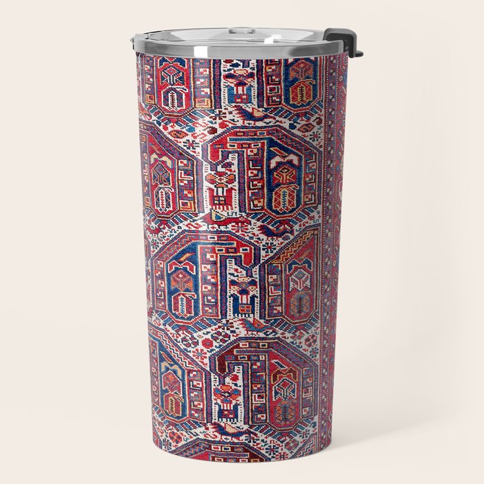 Khamseh Fars Southwest Persian Rug Print Travel Mug Gallery Image 2