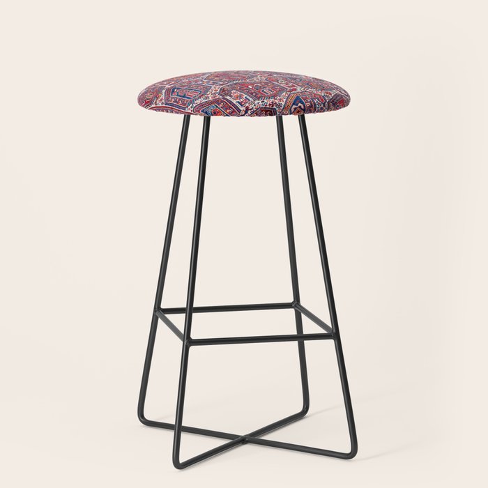 Khamseh Fars Southwest Persian Rug Print Stool Gallery Image 1