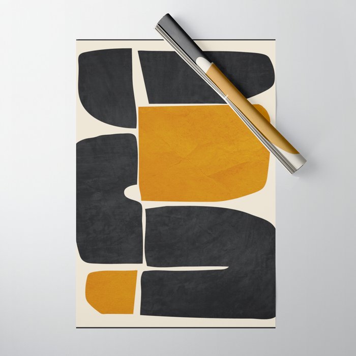 Modern Abstract Minimal Shapes 216 Wrapping Paper Gallery Image 1