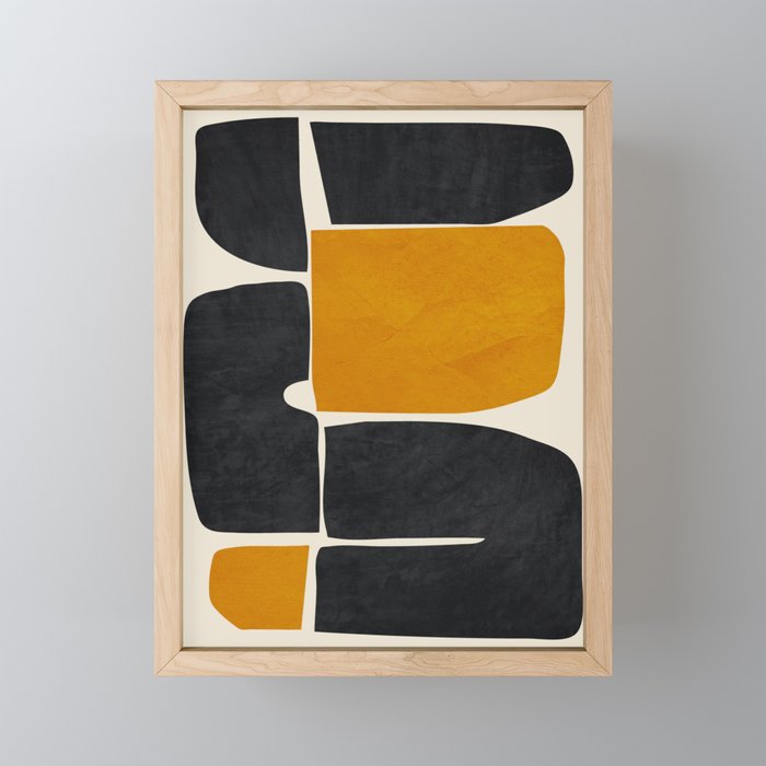 Modern Abstract Minimal Shapes 216 Mini Art Print Gallery Image 1