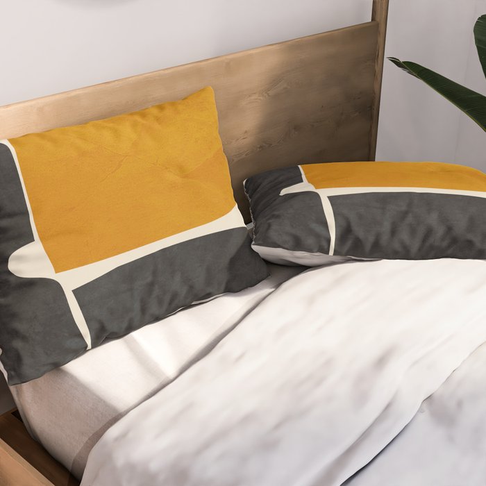 Modern Abstract Minimal Shapes 216 Pillow Sham Gallery Image 2