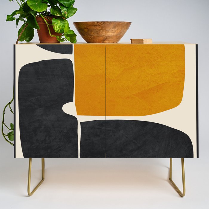 Modern Abstract Minimal Shapes 216 Credenza Gallery Image 1