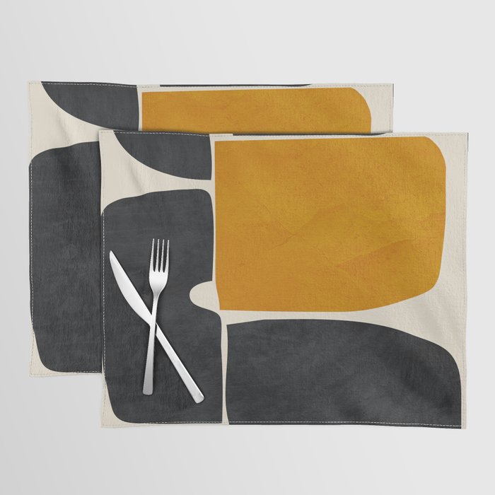 Modern Abstract Minimal Shapes 216 Placemat Gallery Image 1