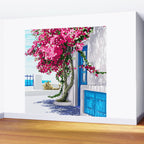 Better days are on their way | Greece Santorini Island Travel | Summer Architecture Positivity Wall Mural Gallery Image 2