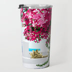 Better days are on their way | Greece Santorini Island Travel | Summer Architecture Positivity Travel Mug Gallery Image 3