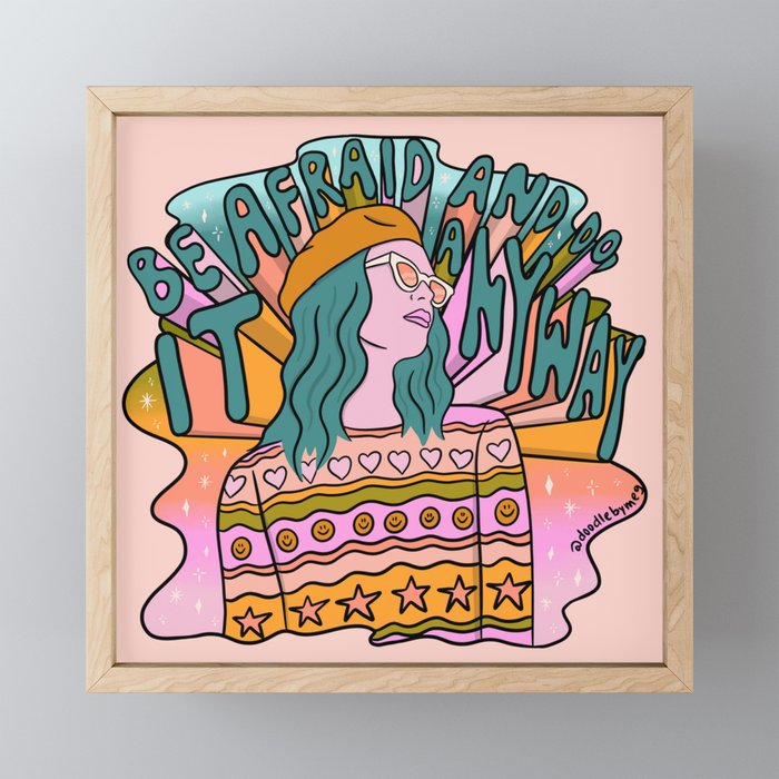 Be Afraid Mini Art Print Gallery Image 1