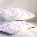 Toile de Jouy Vintage French Romantic Pastoral Hot Fuchsia Pink & White Pillow Sham Gallery Image 3