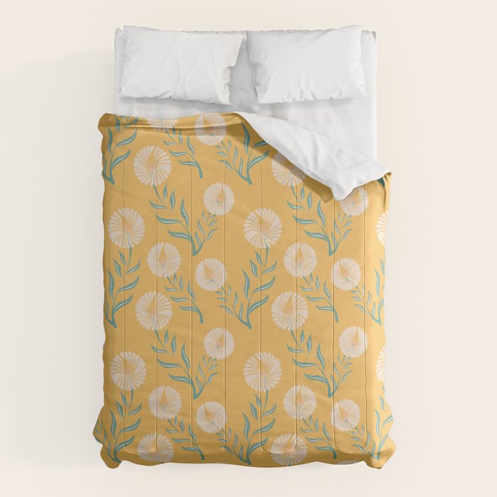 Yellow Flowers Comforter Gallery Image 1