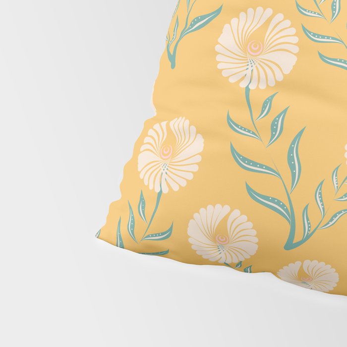 Yellow Flowers Pillow Sham Gallery Image 4