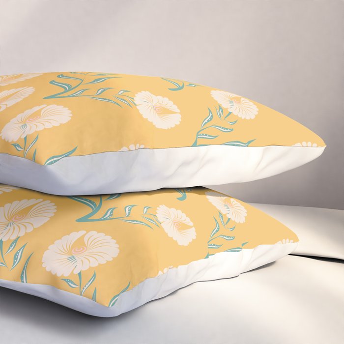 Yellow Flowers Pillow Sham Gallery Image 3