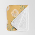 Yellow Flowers Throw Blanket Gallery Image 3