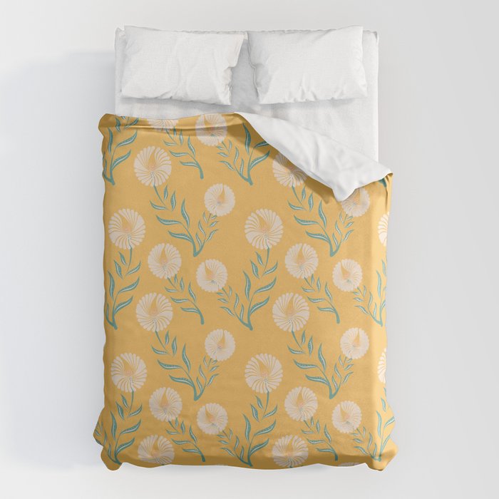 Yellow Flowers Duvet Cover Gallery Image 1