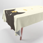 Hidden cat 20 spring yellow flower Tablecloth Gallery Image 1