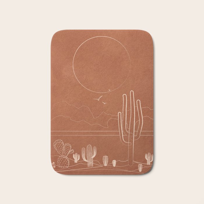 Sun over the Desert 1 Bath Mat Gallery Image 1