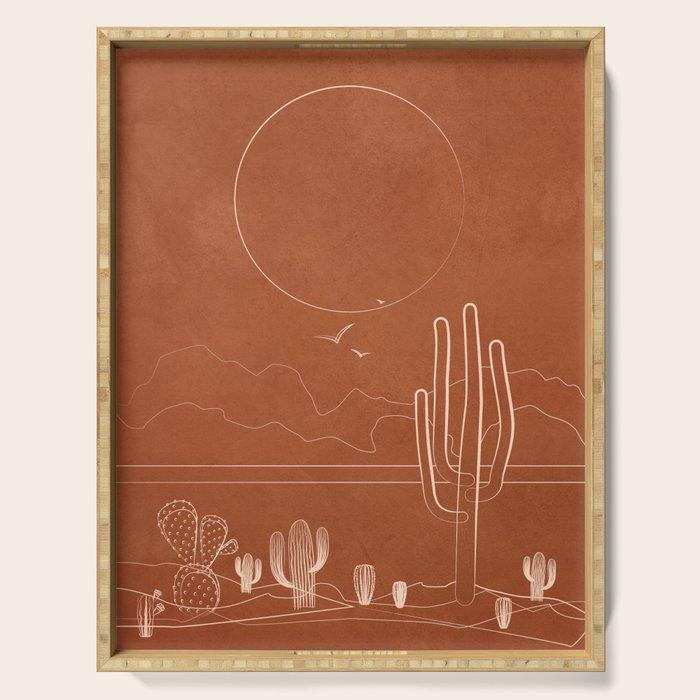 Sun over the Desert 1 Serving Tray Gallery Image 1