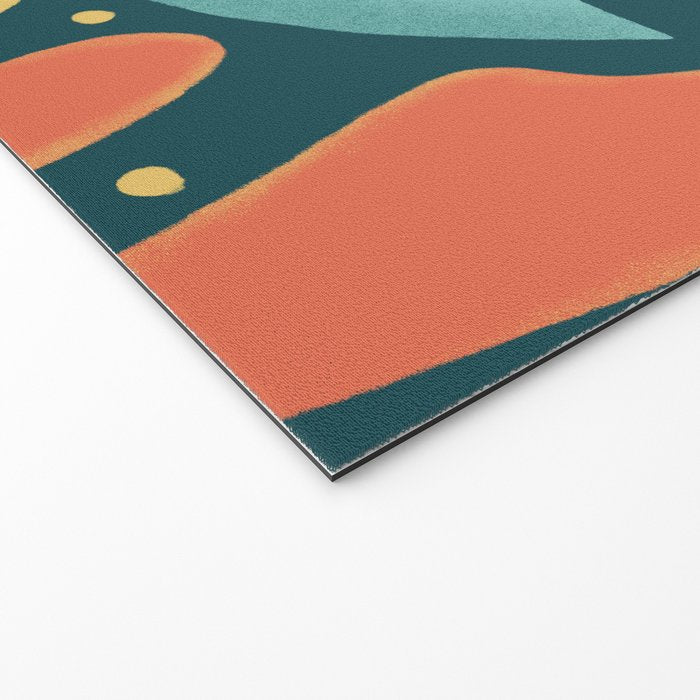 Mid Century Modern Inspired Bird and Leaves Welcome Mat Gallery Image 2