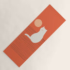 Abstraction minimal cat 31 relax day Yoga Mat Gallery Image 1