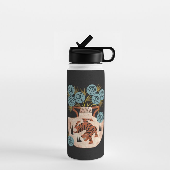 Tiger Vase Bouquet Water Bottle Gallery Image 1