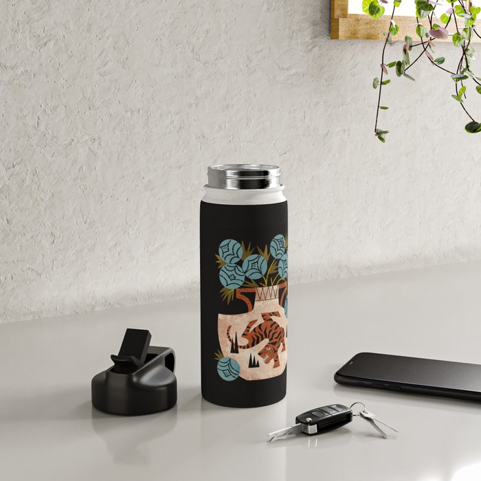 Tiger Vase Bouquet Water Bottle Gallery Image 4