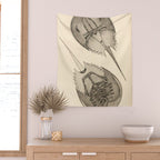 Horseshoe Crabs Wall Tapestry Gallery Image 2