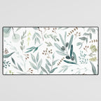 Botanical Eucalyptus Leaves Pattern Desk Mat Gallery Image 3