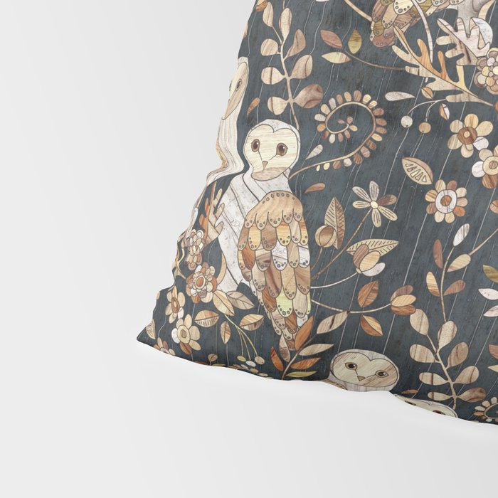 Wooden Wonderland Barn Owl Collage Pillow Sham Gallery Image 4
